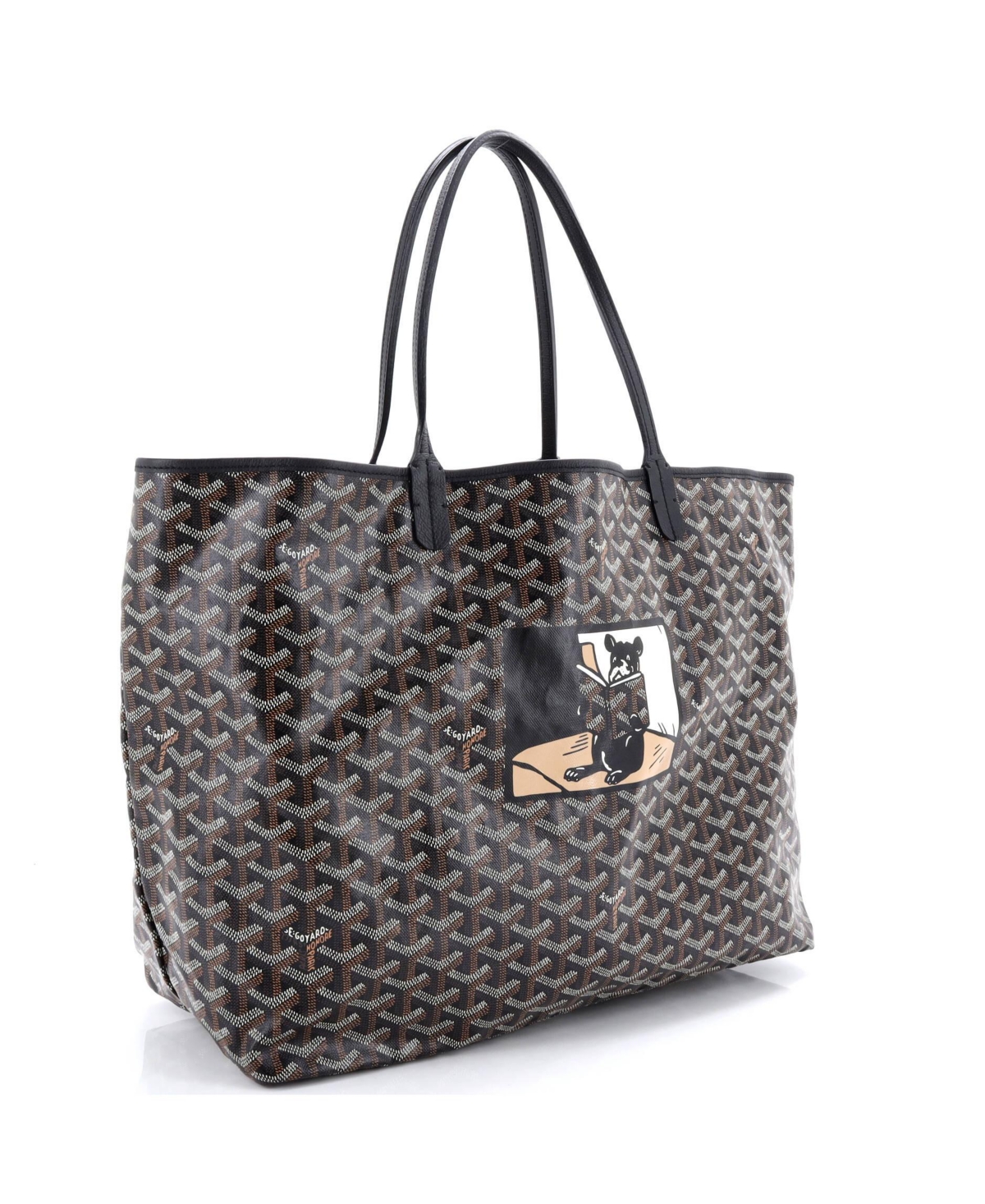 Pre-Owned Goyard Gm Saint Louis Tote Printed Coated Canvas