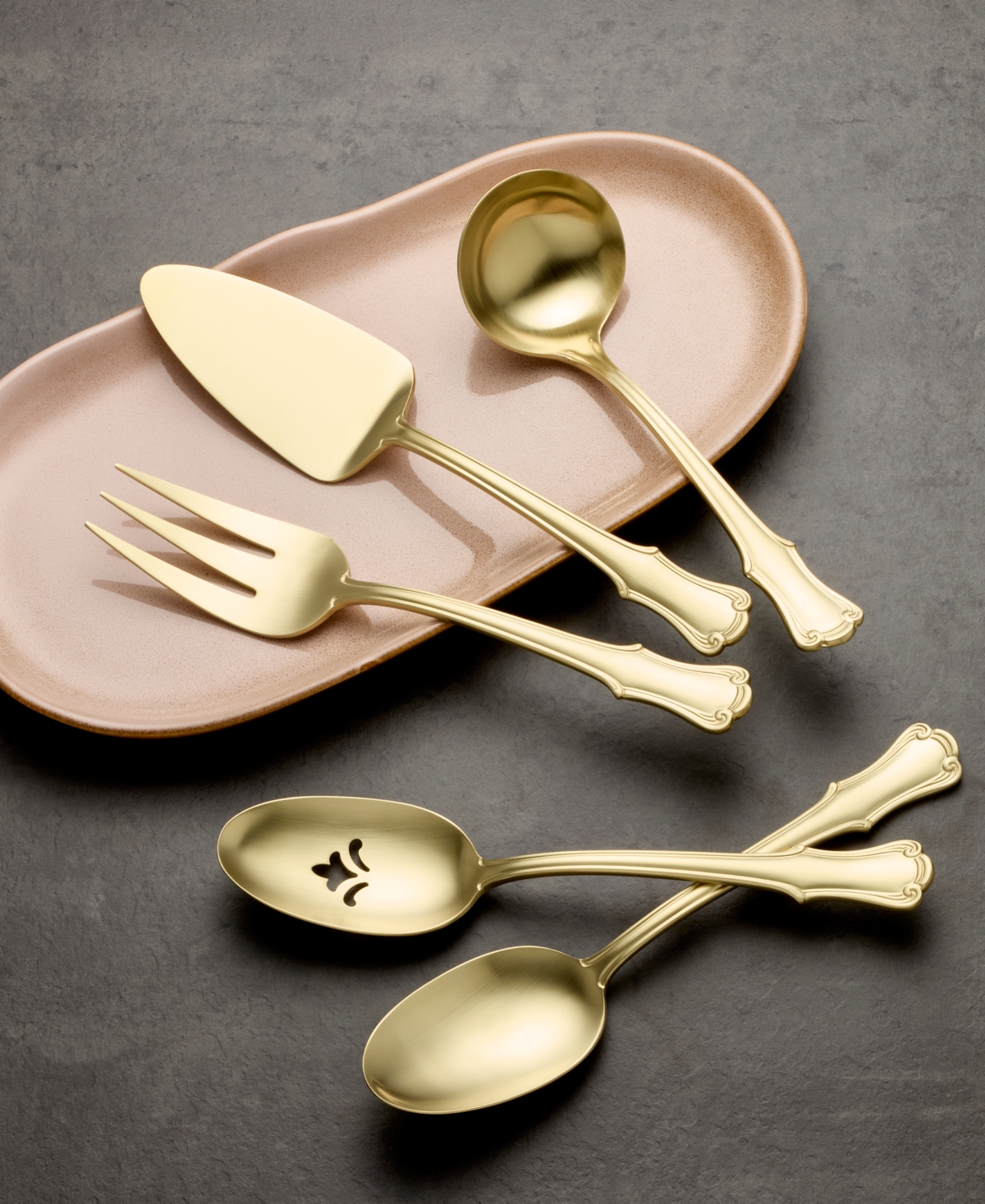 Oneida James Street Stainless Steel 5-pc. Hostess Set In Gold