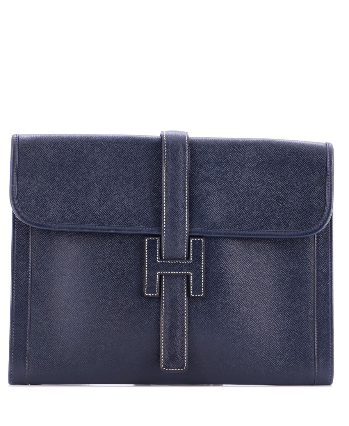 Pre-Owned HERMES Gm Jige Clutch Courchevel