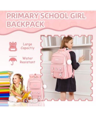 Pink Girls Backpack Kids Backpack for Girls