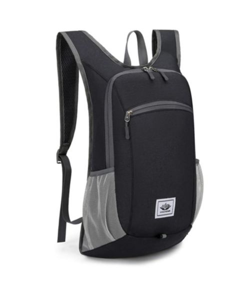 Рюкзак Urbanmax Hiking 15L Small Travel Lightweight Foldable Daypack Packable Camping for Women Men, цвет: Чёрный