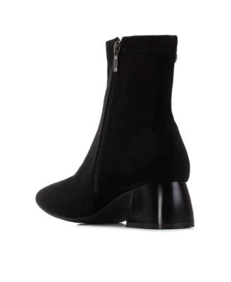 Women's Suede Heeled Ankle Booties