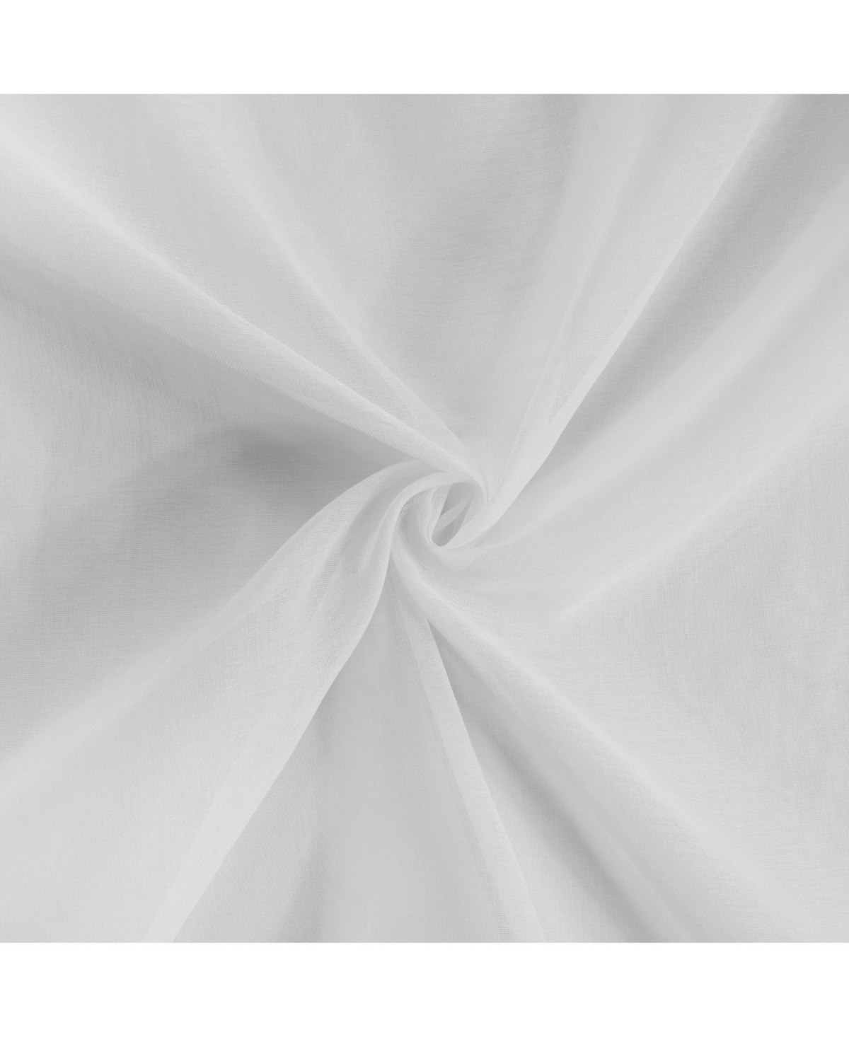 Habitat 100% Polyester Daphne Sheer Grommet Faux Linen Solid Curtain Panel White