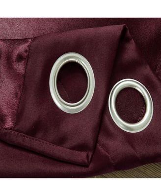 Anchorage Blackout Grommet Single Curtan Panel - 54x90", Cabernet
