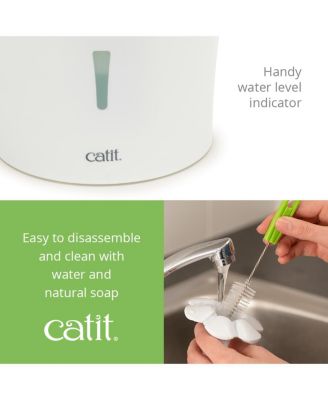 Senses Flower Fountain Set w/ Silicone Placemat and Stainless Bowl SET