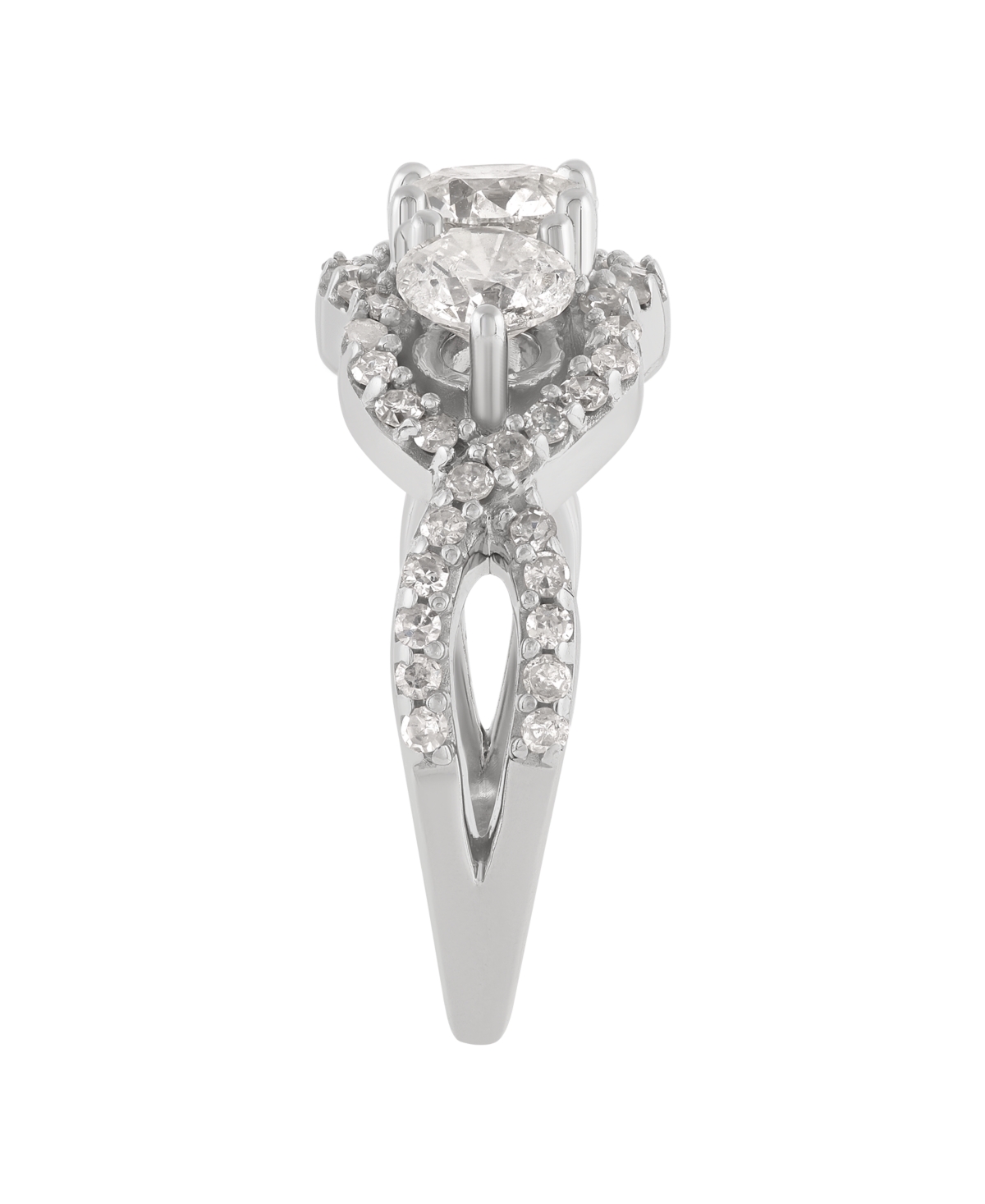 Macy's Diamond Engagement Ring (2 Ct. T.w.) In 14k White Gold In White