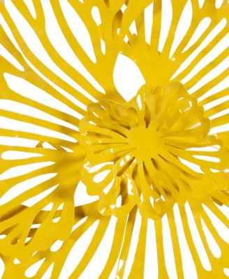 Flower Extra Small Metal Wall Art