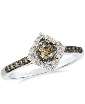 Le Vian - Vanilla Diamond (0.14 ct. t.w.) & Chocolate Diamond (0.30 ct. t.w.) Ring in 14K Vanilla Gold