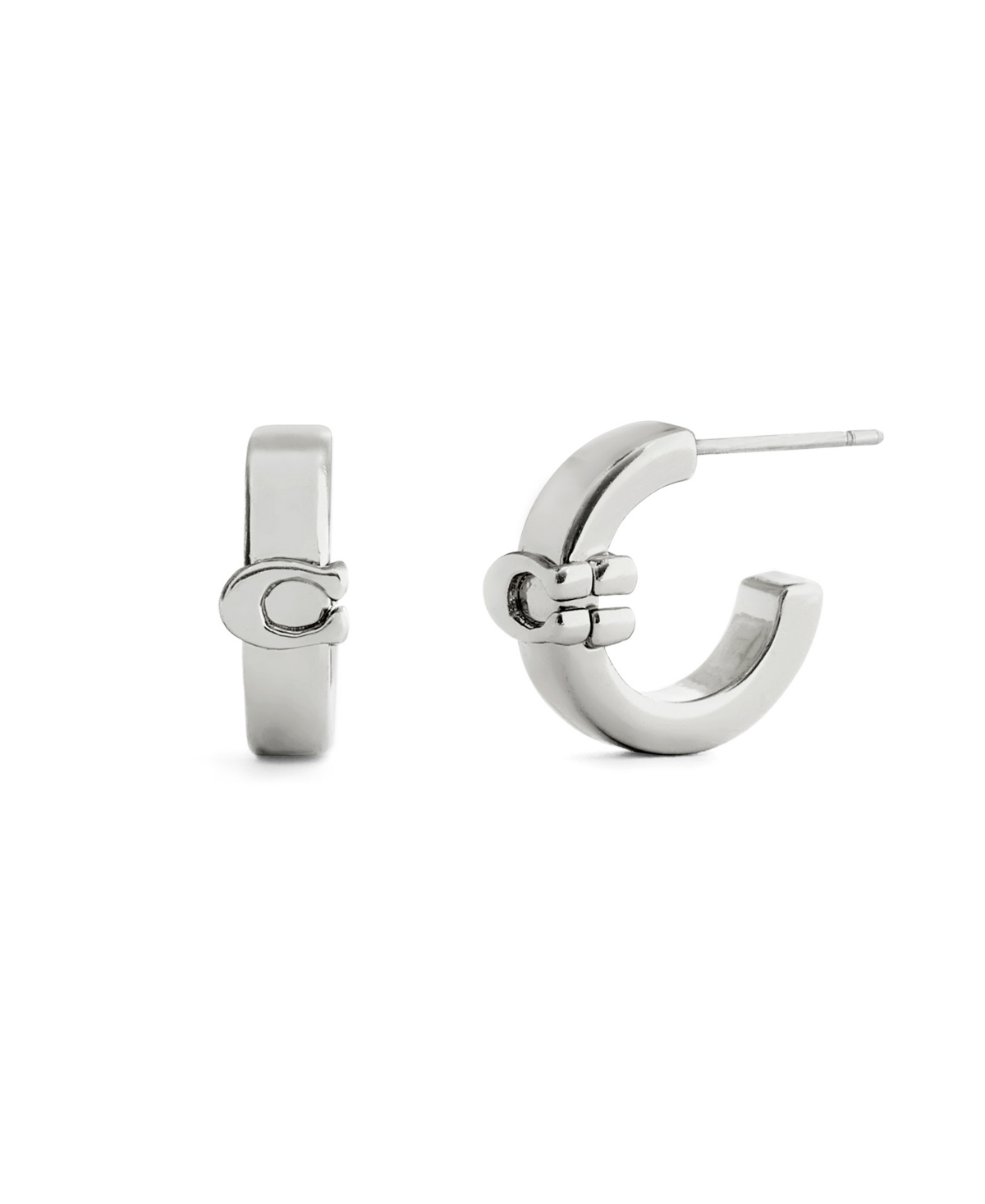 Coach Signature C Huggie Earrings
