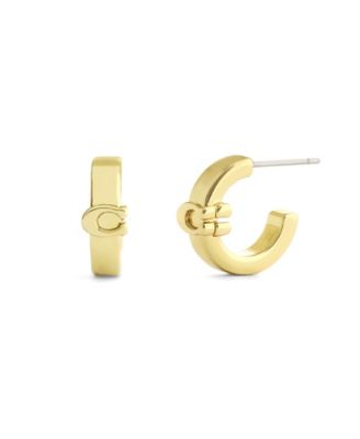 Signature C Huggie Earrings