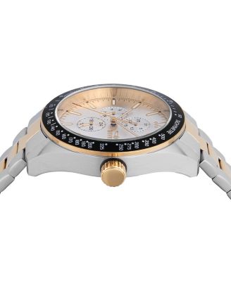 Men's 48861 Aviator Quartz VH67 Silver Dial Watch