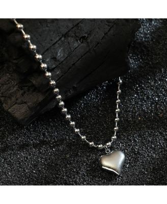 Women's The Puffer-Cuoer Pendant Necklace - Chrome Silver