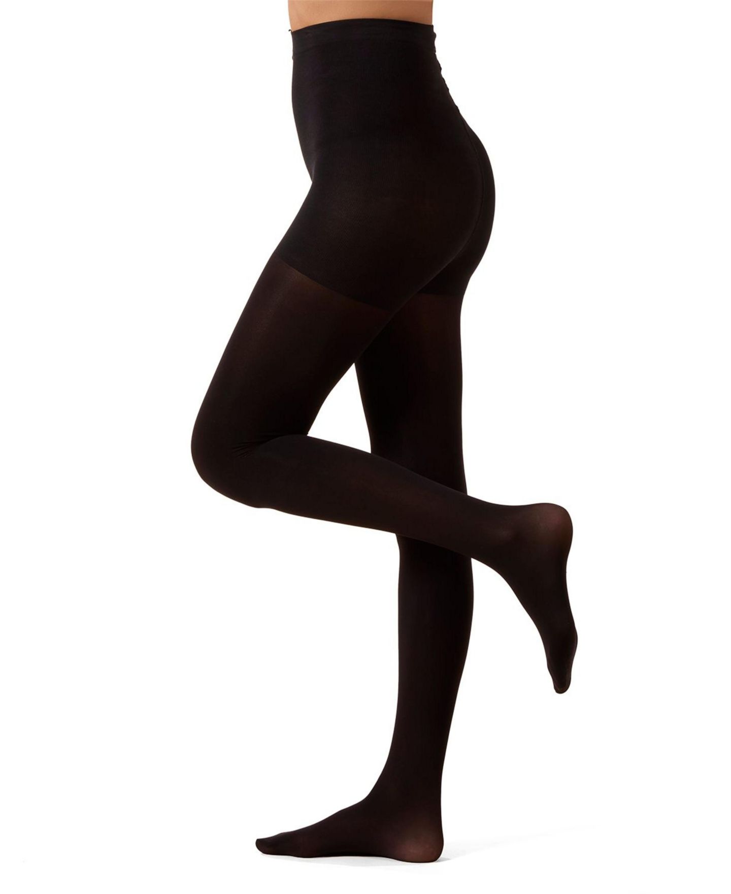 Женские колготки MeMoi Cotton On Top Perfectly Opaque 60 Denier Tights, цвет: Чёрный — фото 1