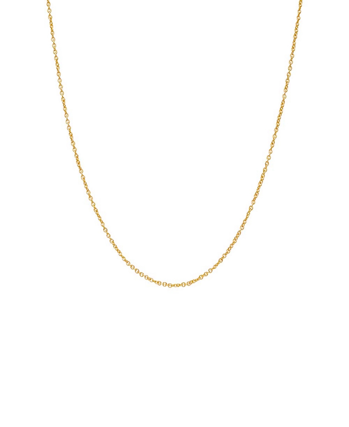 By Adina Eden Dainty Gold Plated Cable Chain Necklace