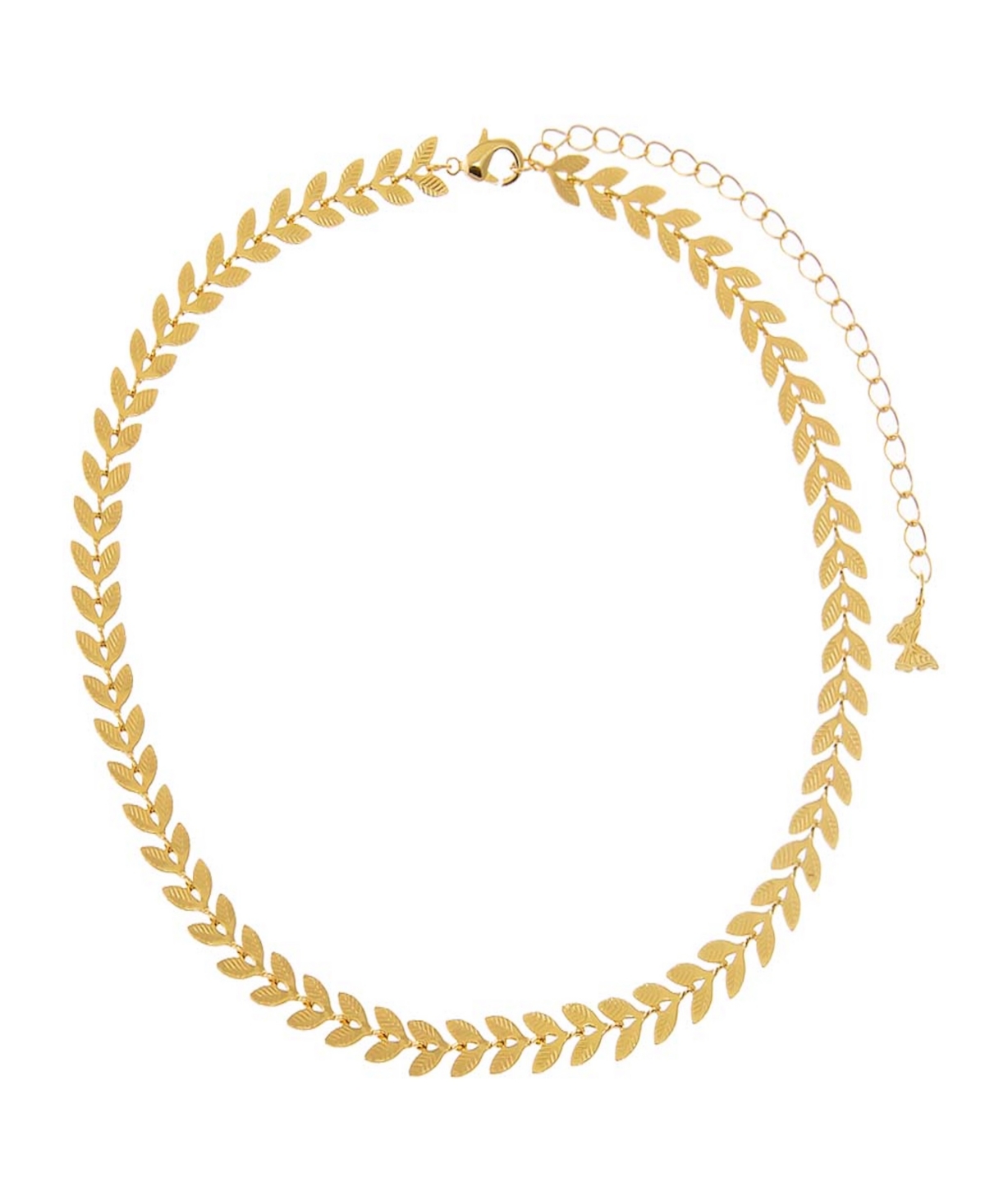 by Adina Eden Solid Chevron Link Chain Choker