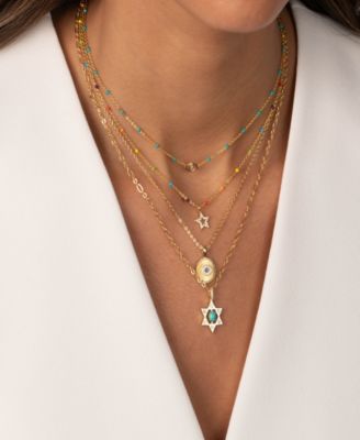 Evil Eye Turquoise Beaded Necklace