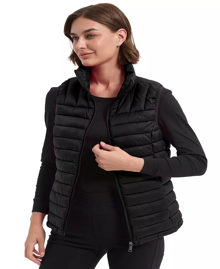 Women's Rail Quilt Packable Puffer Vest - thumbnail 3