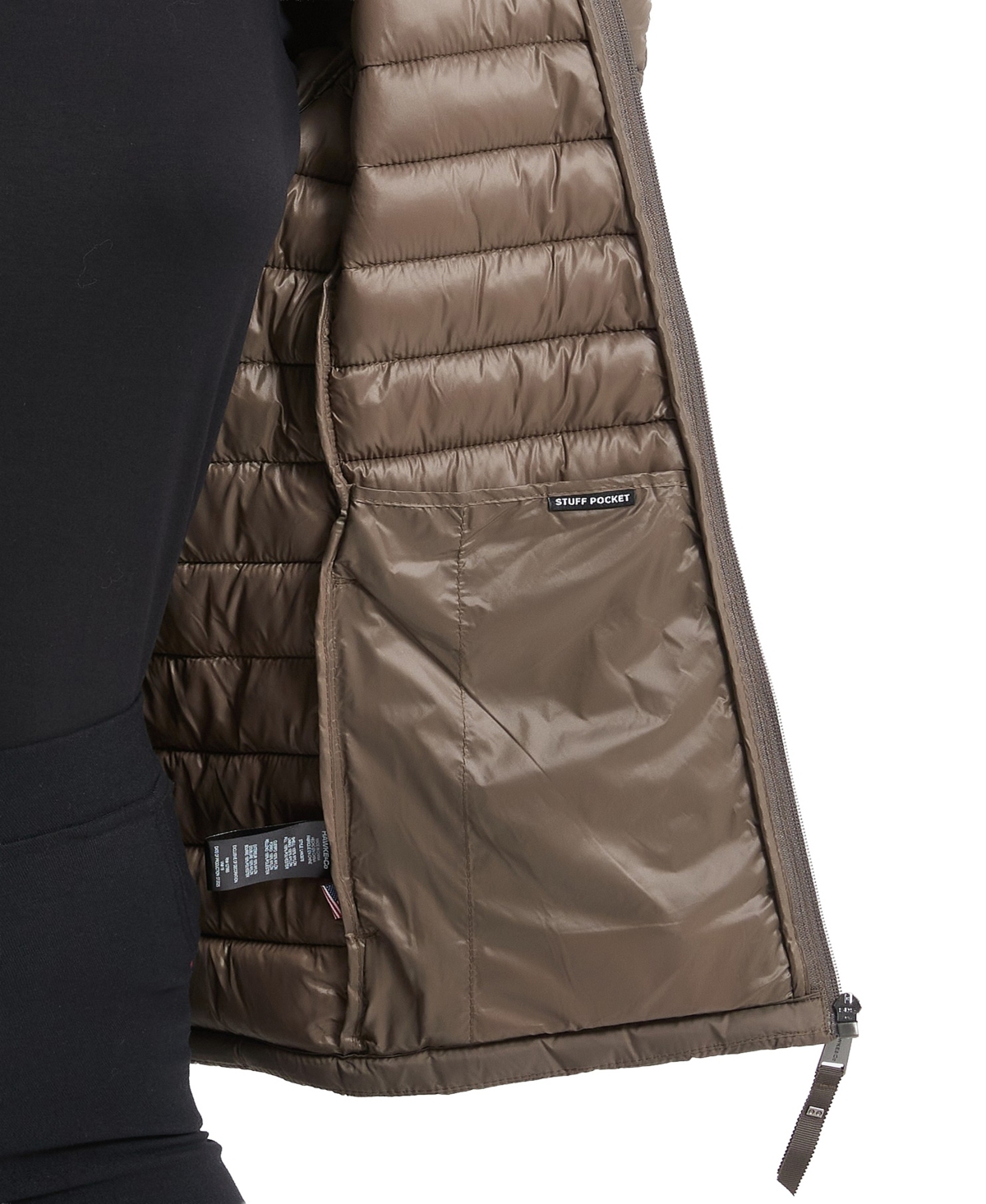 Hawke & Co. Women's Rail Quilted Packable Jacket In Brown