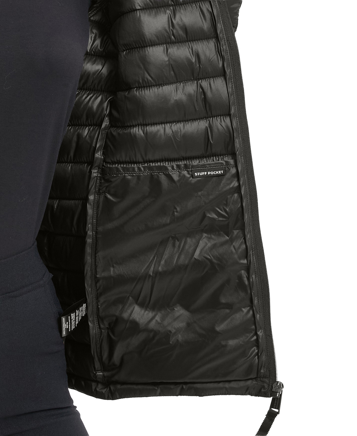 Hawke & Co. Women's Packable Quilted Hooded Puffer Jacket In Black
