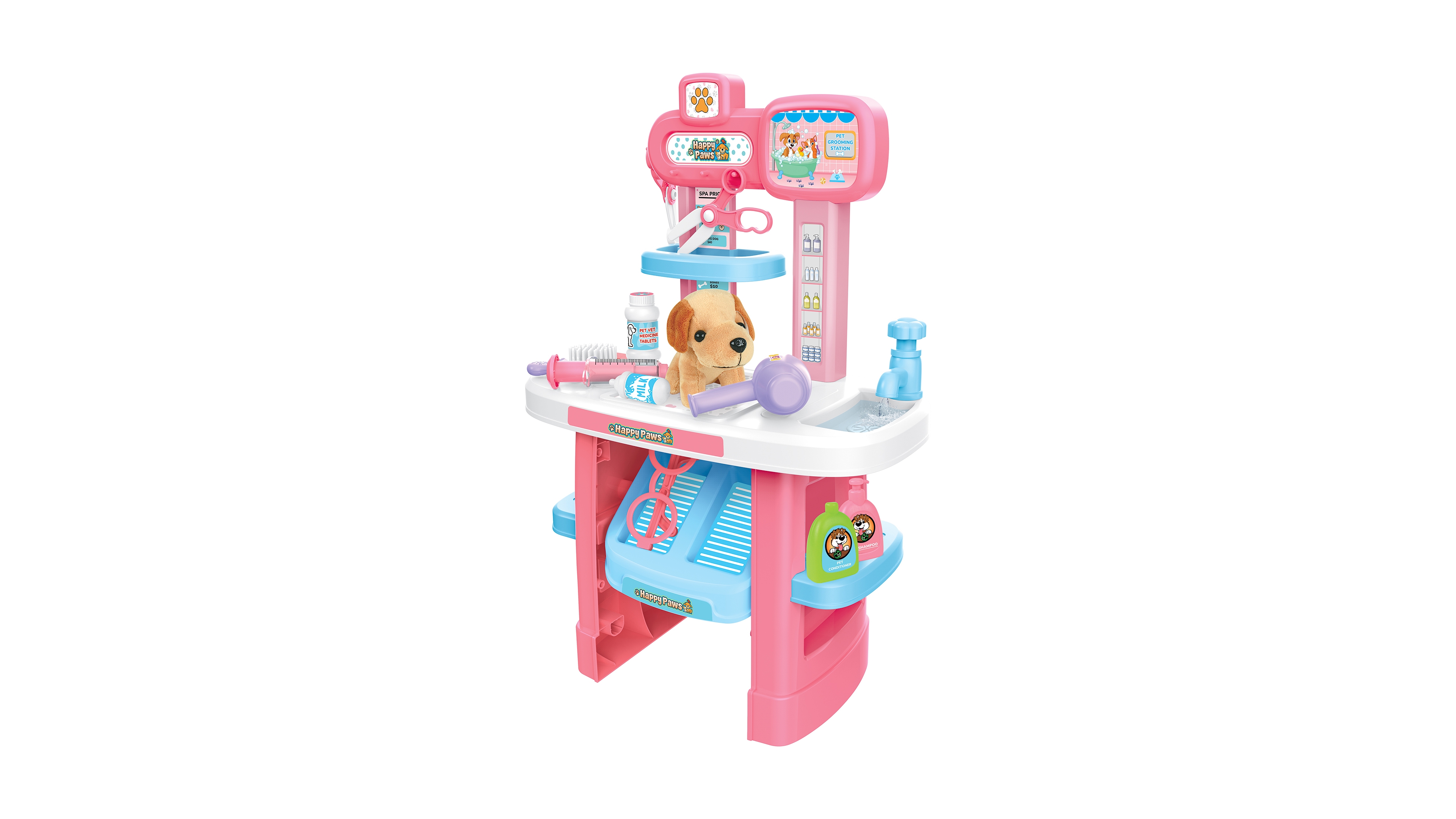 World Tech Toys Happy Paws Kid's Pet Grooming Playset