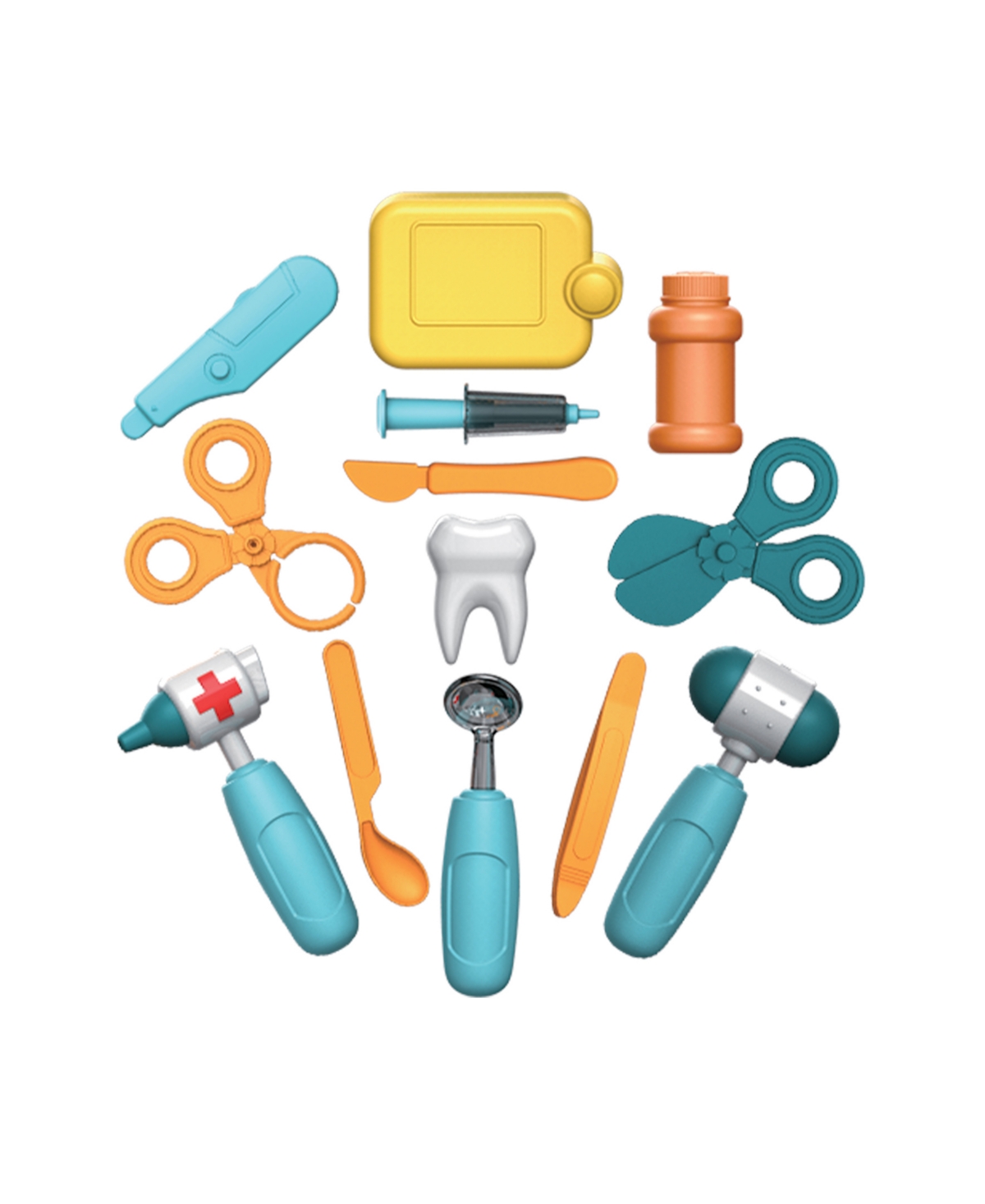 World Tech Toys Roll Dentist Kid's Luggage Playset In Transparent