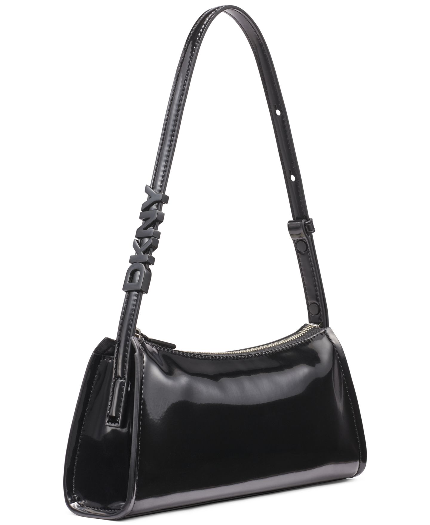 Женская сумка DKNY Avril Top Zip Slim Shoulder, цвет: Чёрный — фото 3