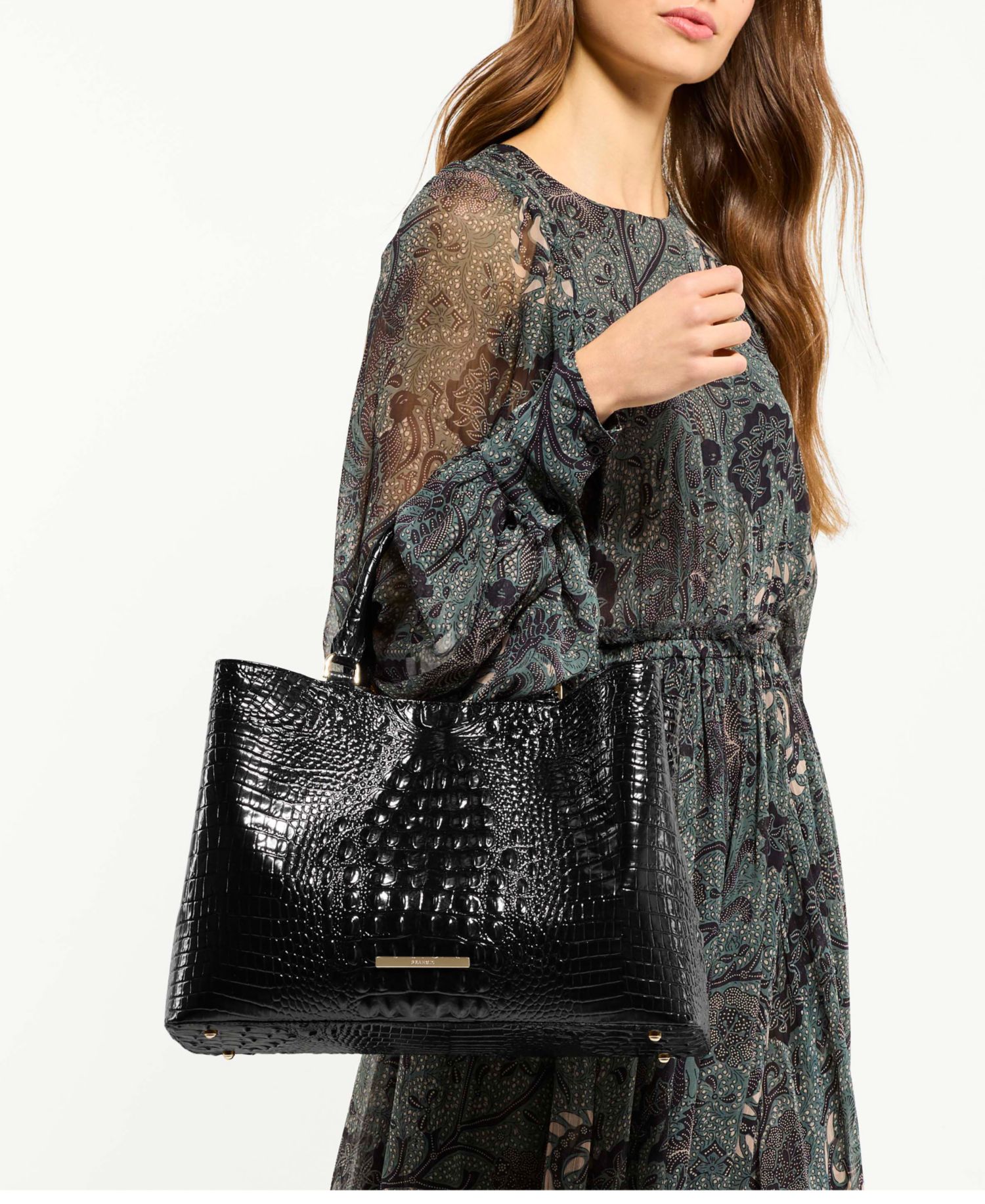 Denise Extra-Large Leather Carryall Satchel Bag