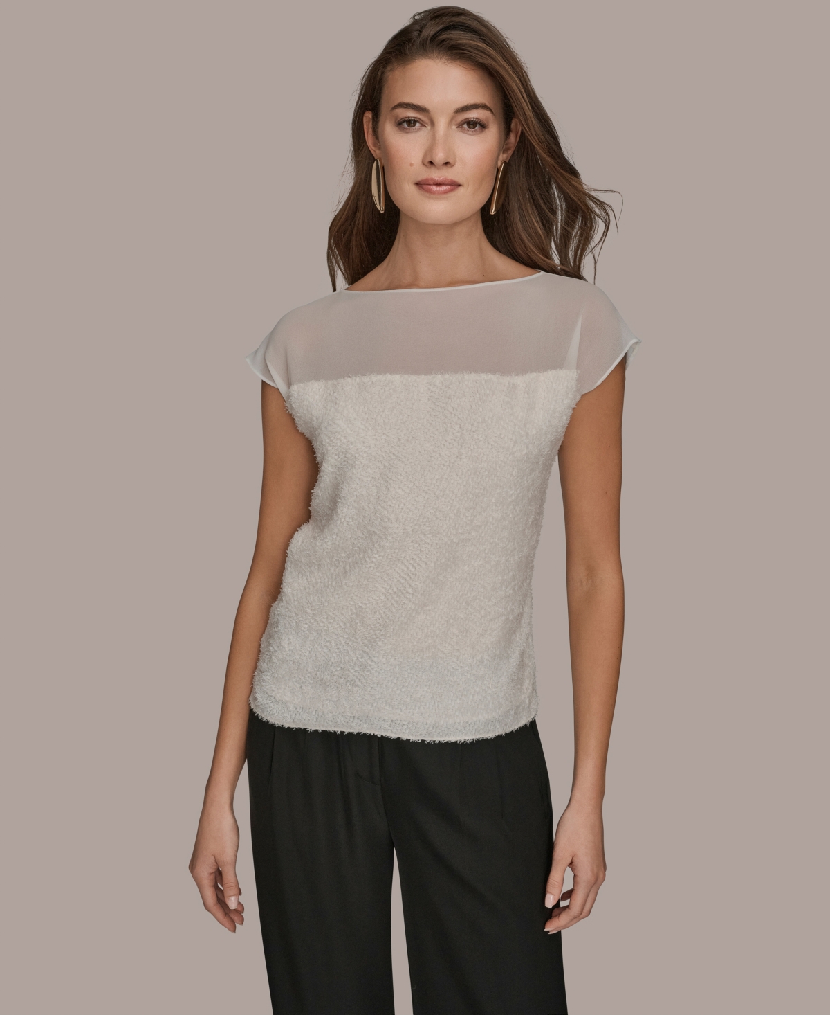 Donna Karan New York Women's Short-Sleeve Top