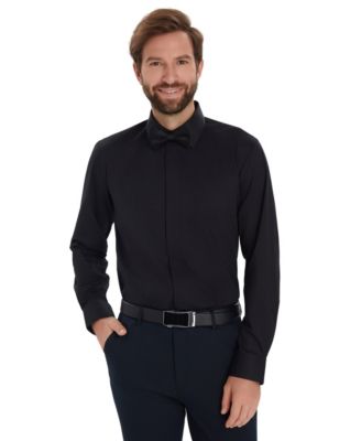 Men's Slim-Fit Formal Solid Dress Shirt