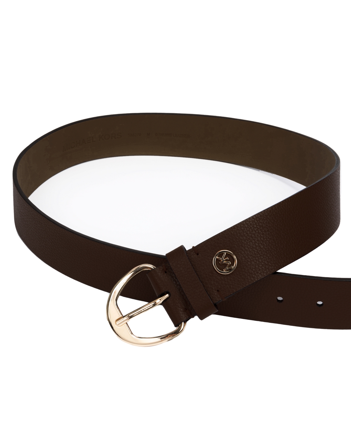 Michael Kors Michael  Women's 38 Mm Pebble Belt In Black