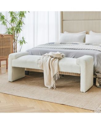 Arlesia 58.5'' W Modern Upholstered Accent Bench