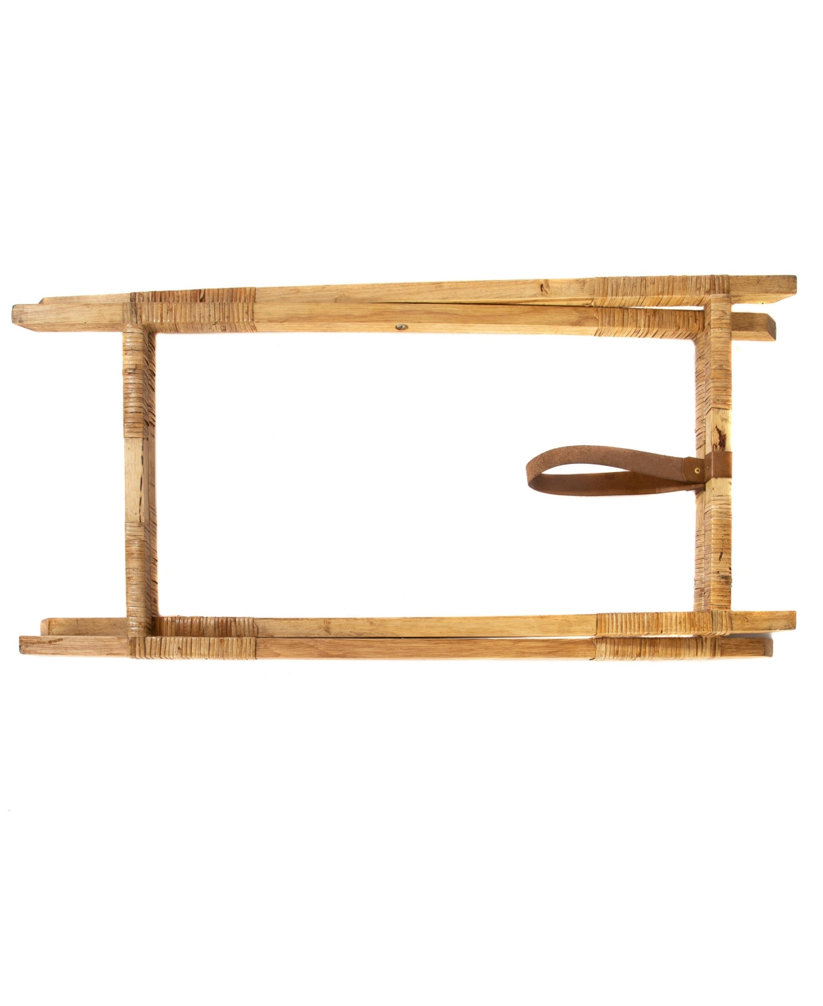 Artifacts Rattan Butler Tray/Table with Glass Insert