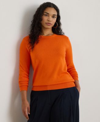 Lauren Ralph Lauren - Plus Size Cotton-Blend Crewneck Sweater