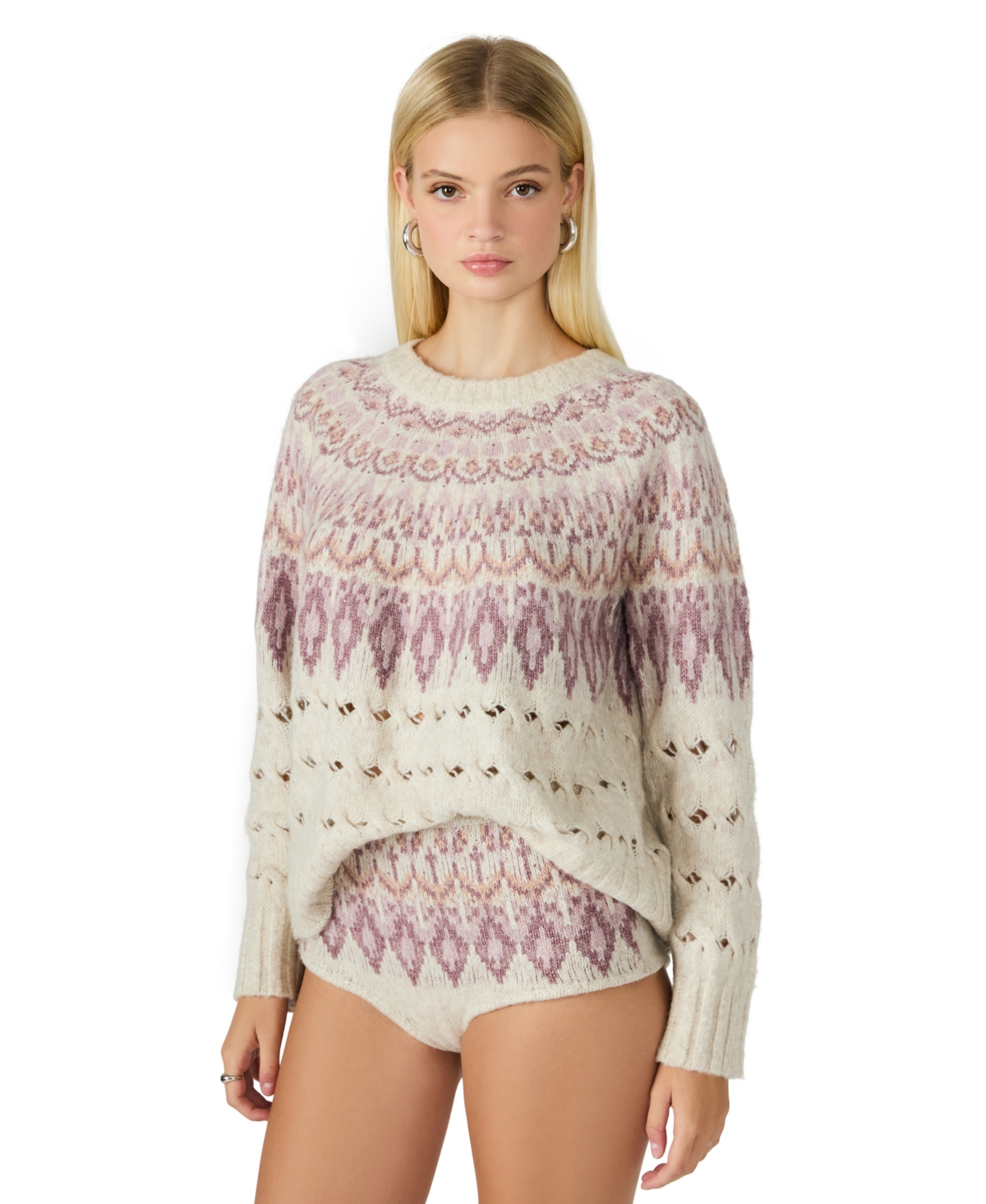Steve Madden Women's Suzette Fair Isle Sweater In Multi