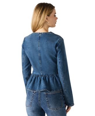 Women's Abigale Collarless Button Front Blazer