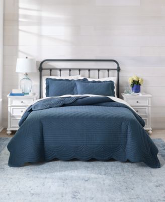 Bailey Scallop 3-Pc. Quilt Set, Full/Queen, Macy's Exclusive