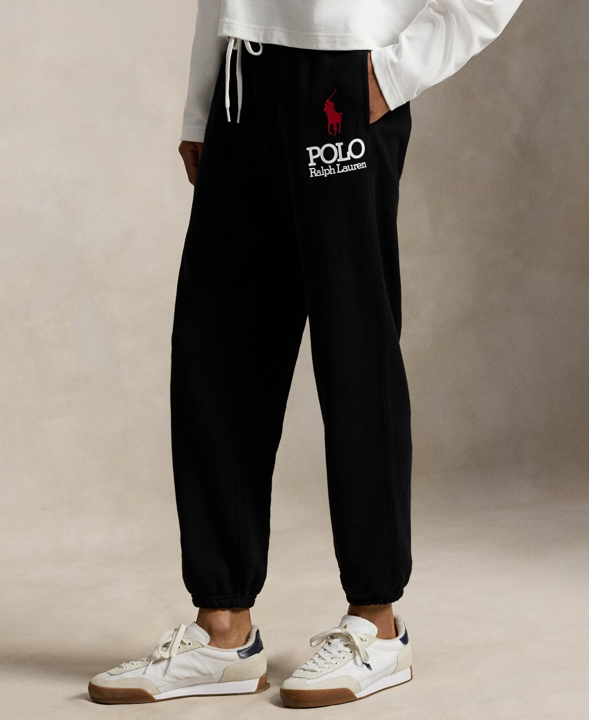 Polo Ralph Lauren Women's Big Pony Fleece Sweatpants In Black