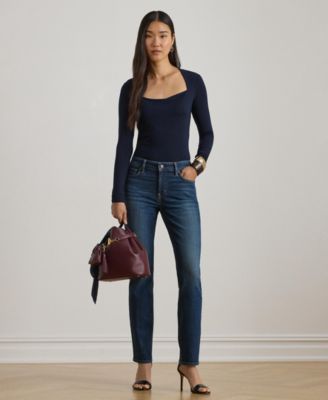 Lauren Ralph Lauren - Women's Mid-Rise Straight Ankle Jeans