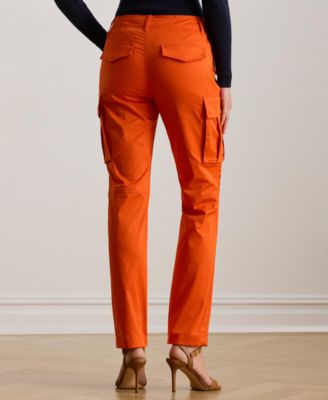 Women's Cotton Sateen Cargo Pants