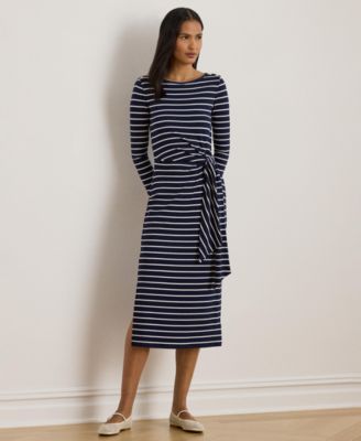 Lauren Ralph Lauren - Women's Striped Tie-Front Dress