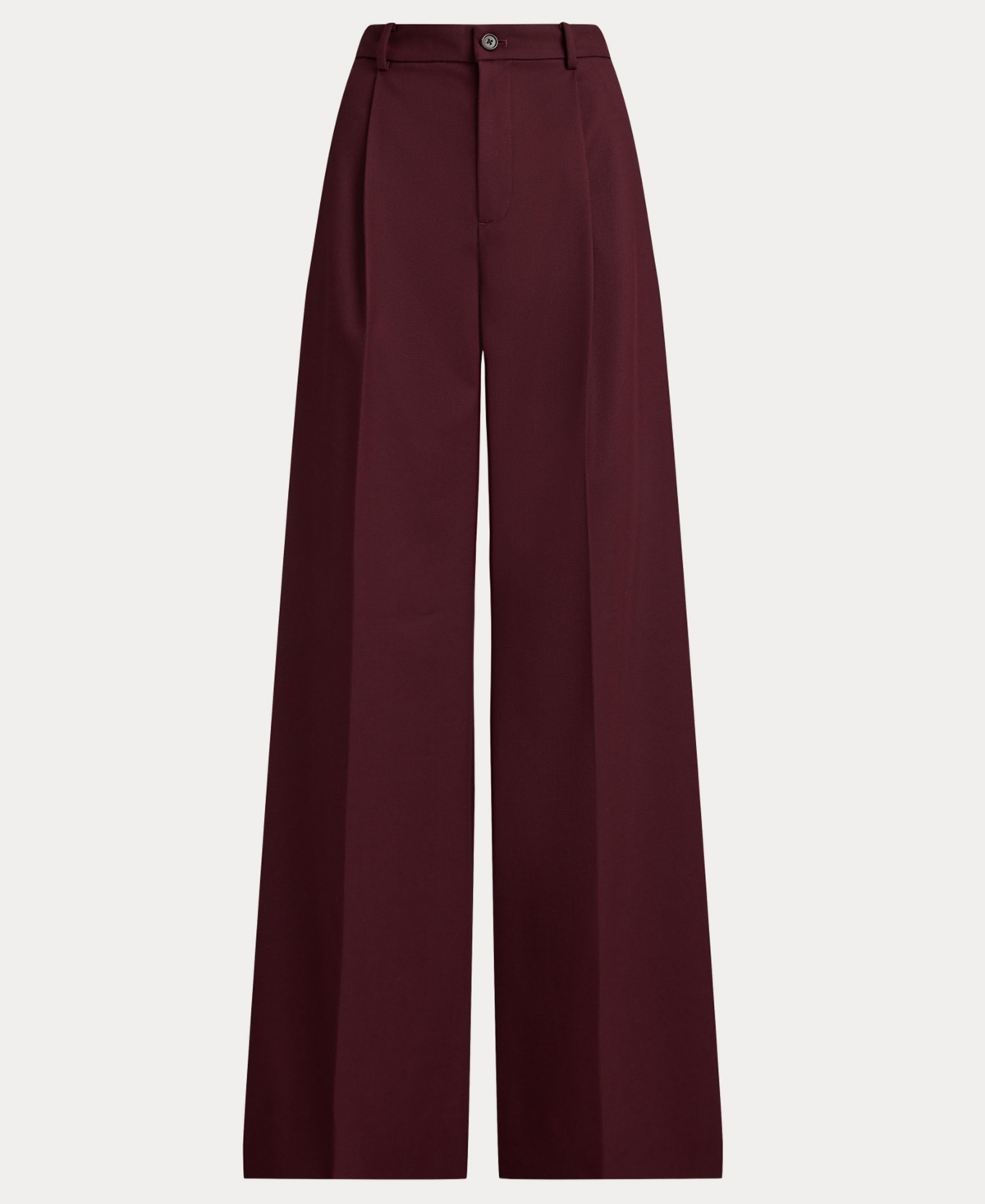 Ralph Lauren Women's Creased Wide-leg Pants In Burgundy