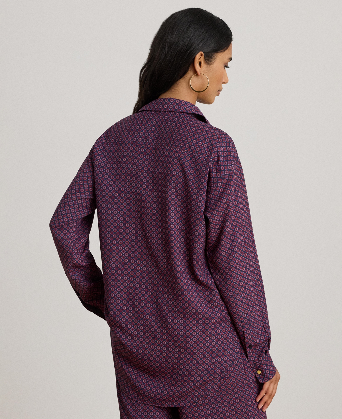 Lauren Ralph Women's Foulard Print Shirt