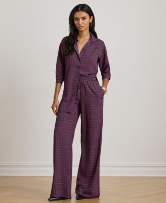 Lauren Ralph Lauren - Women's Foulard Print Wide-Leg Pants