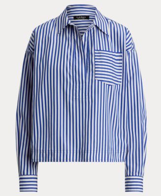 Women's Striped Crop Shirt