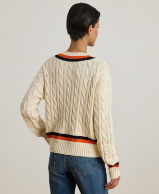 Women's Cable-Knit Cricket Sweater