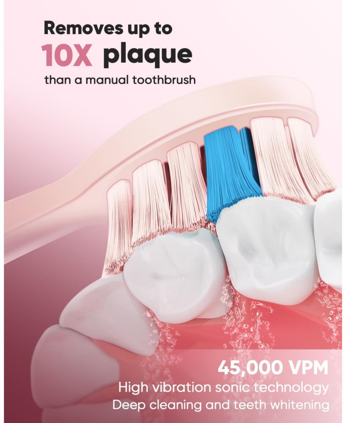 MySmile DY156 Electric Toothbrush (Pink) & Nano-Hydroxyapatite Toothpaste Bund