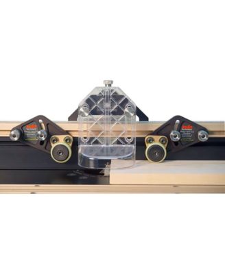 04215 Clear-Cut Precision Stock Guides with Dual Roller Hold-Down System for Router Table Fences