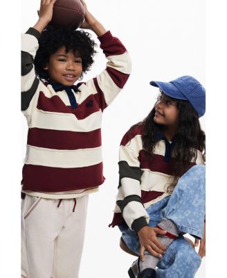 Boys's LONG SLEEVE STRIPED POLO