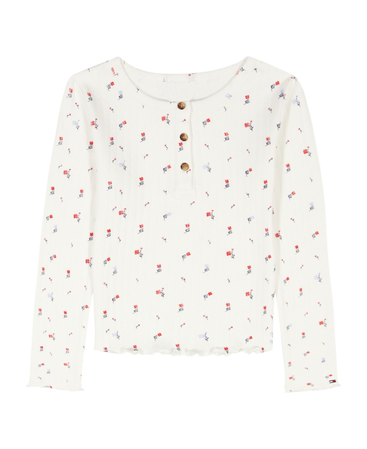 Tommy Hilfiger Girls 7-16 Long-sleeve Henley Top In White
