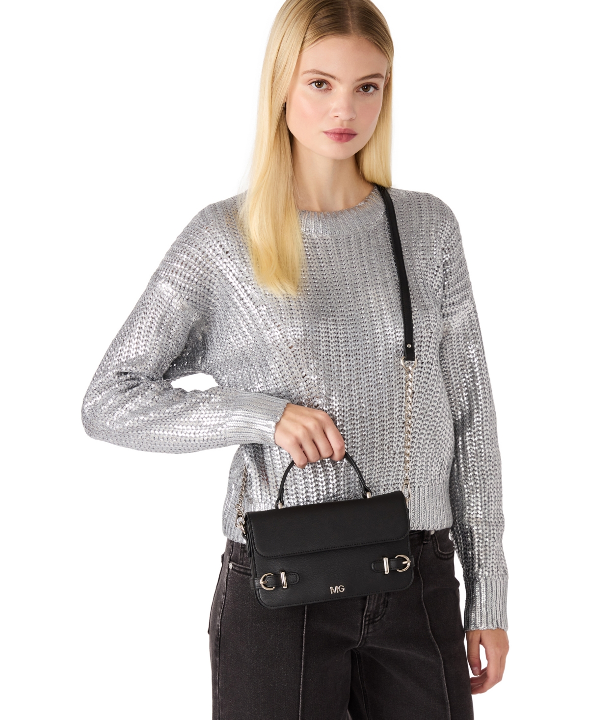 Madden Girl Adarcyn Small Satchel Bag In Black